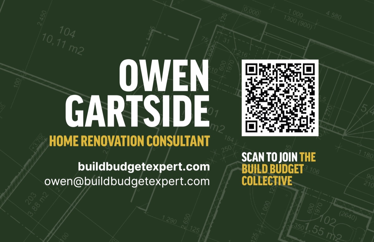 Build Budget Expert business card, reverse