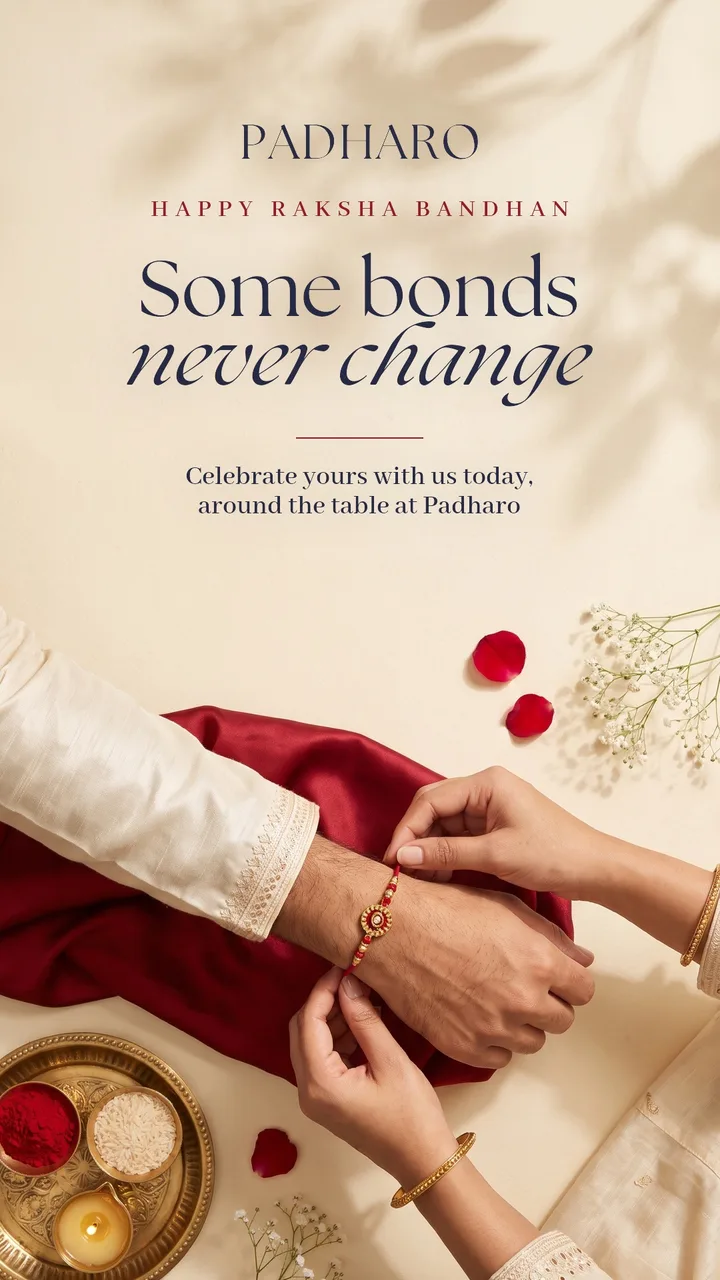 Raksha Bandhan story: a rakhi being tied on a wrist under the line some bonds never change