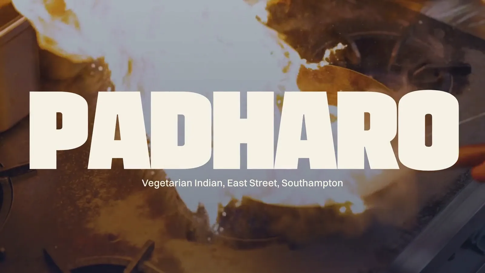 The Padharo film: flames and the kitchen, the food photographs, the winter, Diwali, Christmas and kids menus, the drinks list, the website, social posts and an email, ending on Kombu